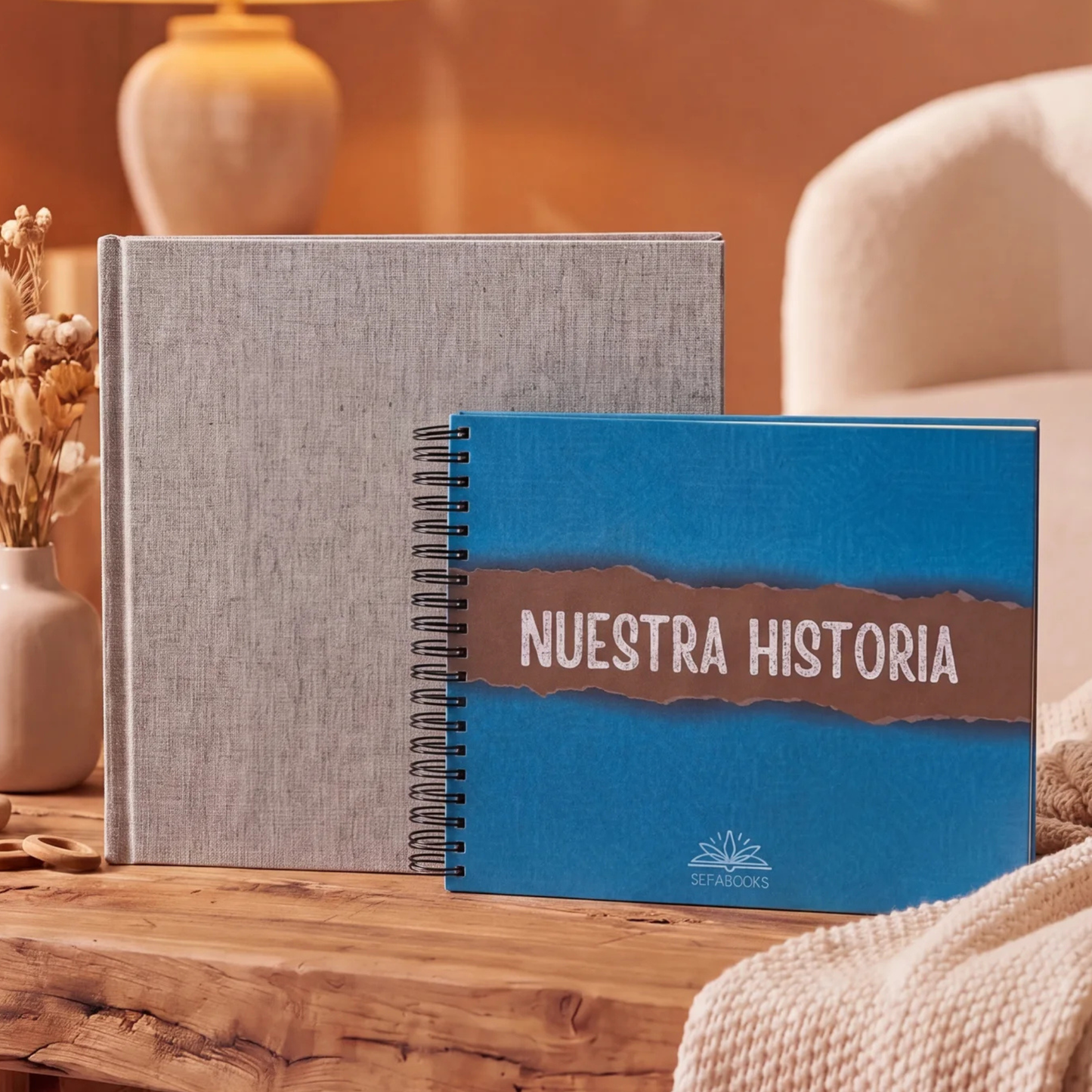 Pack 💖 La Historia que Estamos Construyendo 🐣: álbum de bebés artesanal 0-18 años + álbum para parejas "Nuestra historia"