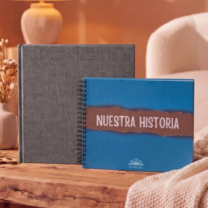 Pack 💖 La Historia que Estamos Construyendo 🐣: álbum de bebés artesanal 0-18 años + álbum para parejas "Nuestra historia"
