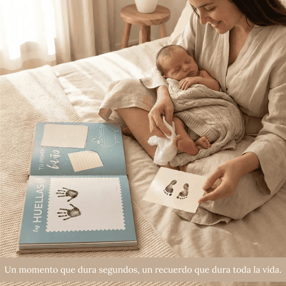 Álbum para bebé ARTESANAL - Su vida de 0 a 18 años + Empaque de REGALO