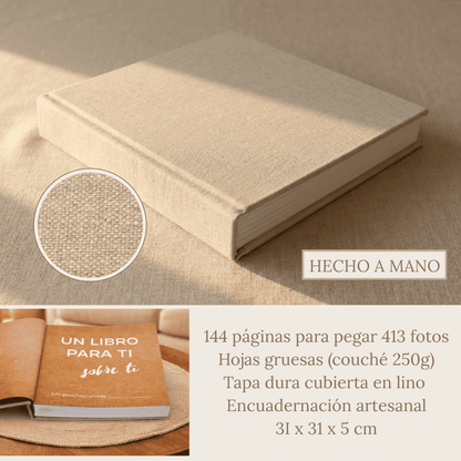 Álbum para bebé ARTESANAL - Su vida de 0 a 18 años + Empaque de REGALO